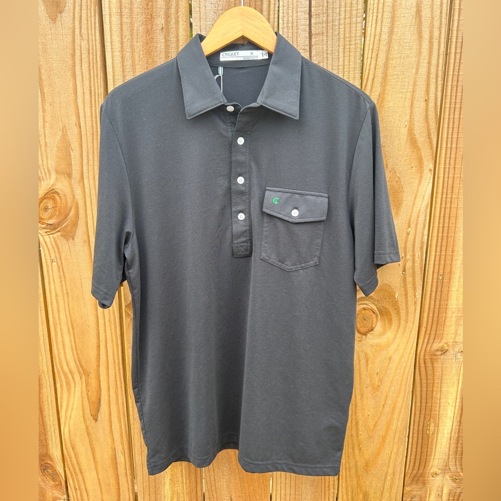 Black Criquet Performance Golf Polo in Size Medium NWT